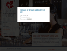 Tablet Screenshot of highstickvodka.com